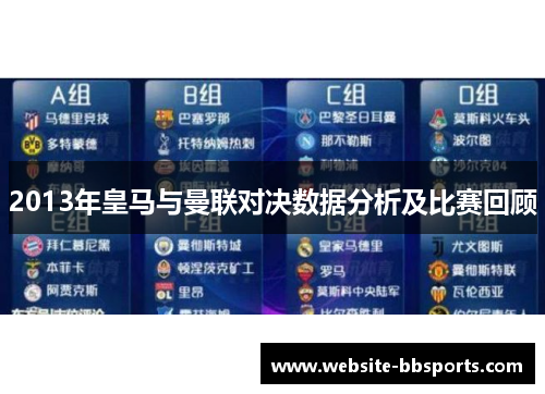 2013年皇马与曼联对决数据分析及比赛回顾